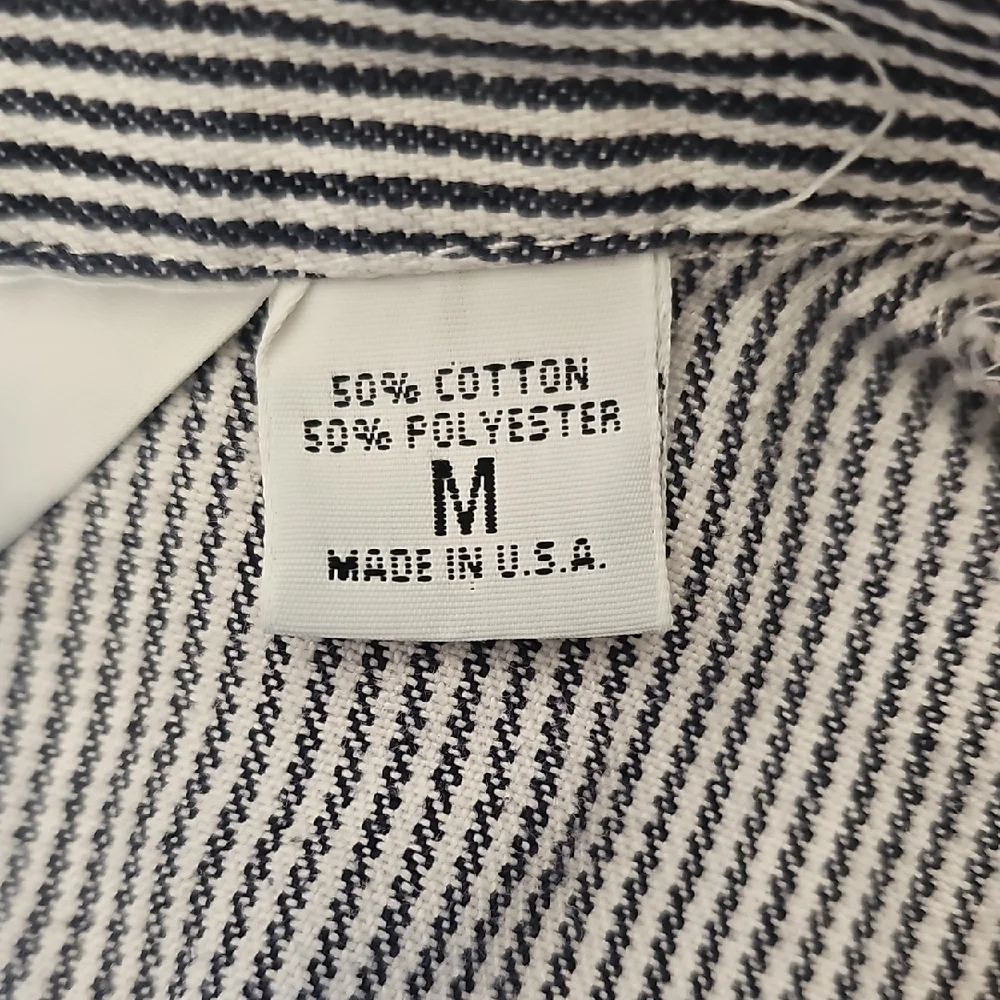 Classic Black and White Striped Men's Shirt - Picture 6 of 6